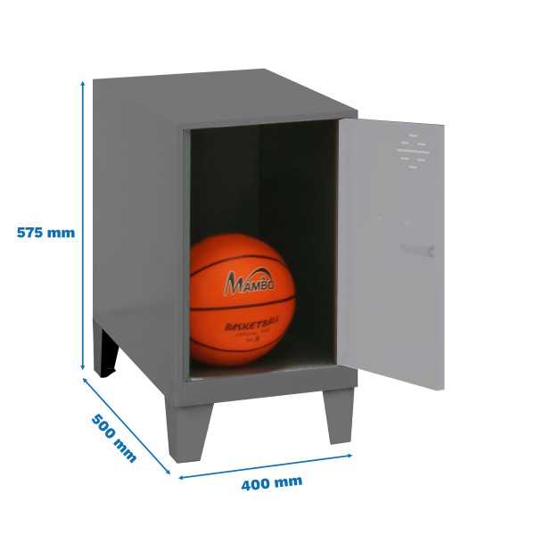 Taquilla 575x400x500 SIMONLOCKER DISM.MINI 475x400x500+PIES ANT/GR marca SIMONRACK
