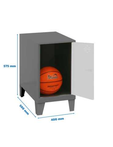 Taquilla 575x400x500 SIMONLOCKER DISM.MINI 475x400x500+PIES AN/BCO marca SIMONRACK
