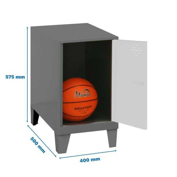 Taquilla 575x400x500 SIMONLOCKER DISM.MINI 475x400x500+PIES AN/BCO marca SIMONRACK