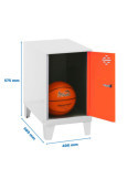 Taquilla 575x400x500 SIMONLOCKER DISM.MINI 475x400x500+PIES BLA/NAR marca SIMONRACK