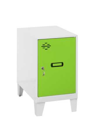 Taquilla 575x400x500 SIMONLOCKER DISM.MINI 475x400x500+PIES BLA/VER marca SIMONRACK 2