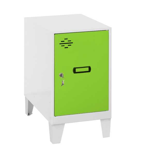 Taquilla 575x400x500 SIMONLOCKER DISM.MINI 475x400x500+PIES BLA/VER marca SIMONRACK