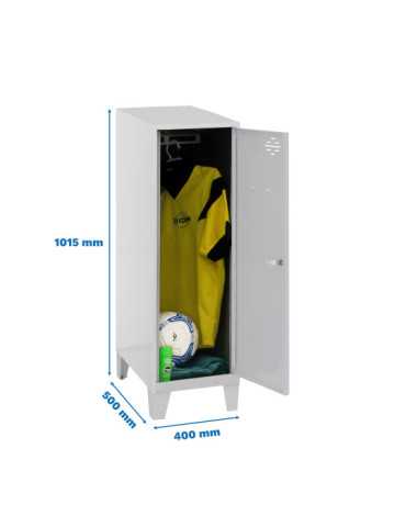 Taquilla 1015x400x500 SIMONLOCKER DISM.SINGLE MINI 915x400x500+PIES GRIS marca SIMONRACK