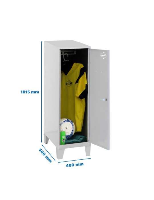 Taquilla 1015x400x500 SIMONLOCKER DISM.SINGLE MINI 915x400x500+PIES GRIS marca SIMONRACK