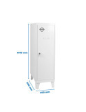 Taquilla 1015x400x500 SIMONLOCKER DISM.SINGLE MINI 915x400x500+PIES B/B marca SIMONRACK
