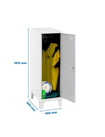 Taquilla 1015x400x500 SIMONLOCKER DISM.SINGLE MINI 915x400x500+PIES B/G marca SIMONRACK