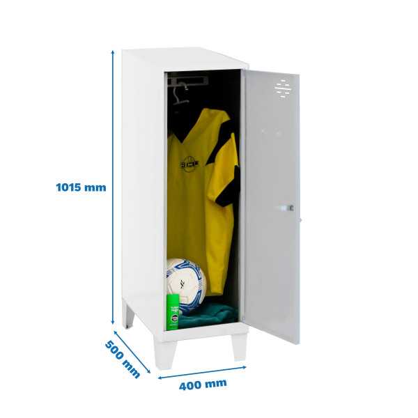 Taquilla 1015x400x500 SIMONLOCKER DISM.SINGLE MINI 915x400x500+PIES B/G marca SIMONRACK