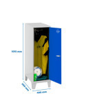 Taquilla 1015x400x500 SIMONLOCKER DISM.SINGLE MINI 915x400x500+PIES G/AZ marca SIMONRACK