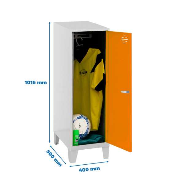 Taquilla 1015x400x500 SIMONLOCKER DISM.SINGLE MINI 915x400x500+PIES G/NA marca SIMONRACK