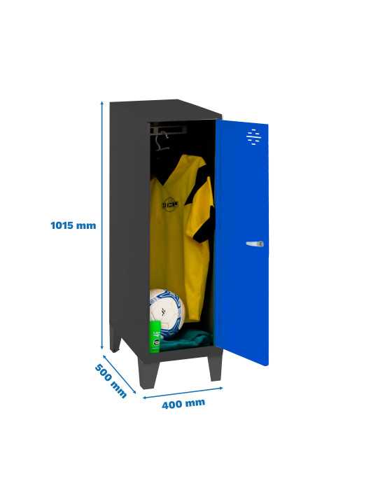 Taquilla 1015x400x500 SIMONLOCKER DISM.SINGLE MINI 915x400x500+PIE AN/AZ marca SIMONRACK