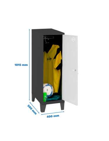 Taquilla 1015x400x500 SIMONLOCKER DISM.SINGLE MINI 915x400x500+PIES AN/B marca SIMONRACK