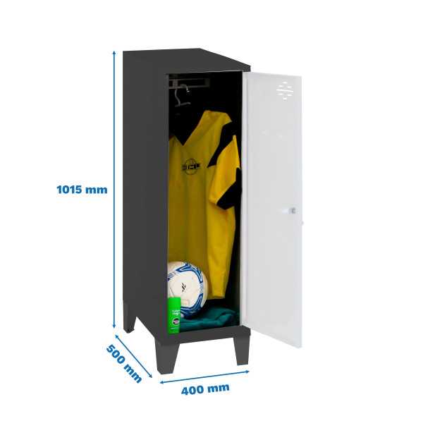 Taquilla 1015x400x500 SIMONLOCKER DISM.SINGLE MINI 915x400x500+PIES AN/B marca SIMONRACK