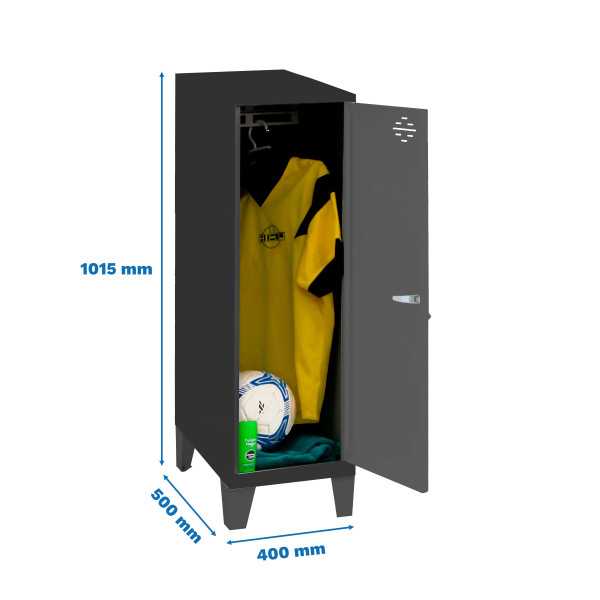 Taquilla 1015x400x500 SIMONLOCKER DISM.SINGLE MINI 915x400x500+PIE AN/AN marca SIMONRACK