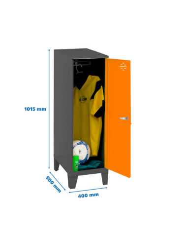 Taquilla 1015x400x500 SIMONLOCKER DISM.SINGLE MINI 915x400x500+PIES AN/N marca SIMONRACK