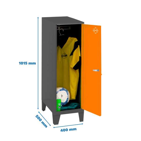 Taquilla 1015x400x500 SIMONLOCKER DISM.SINGLE MINI 915x400x500+PIES AN/N marca SIMONRACK