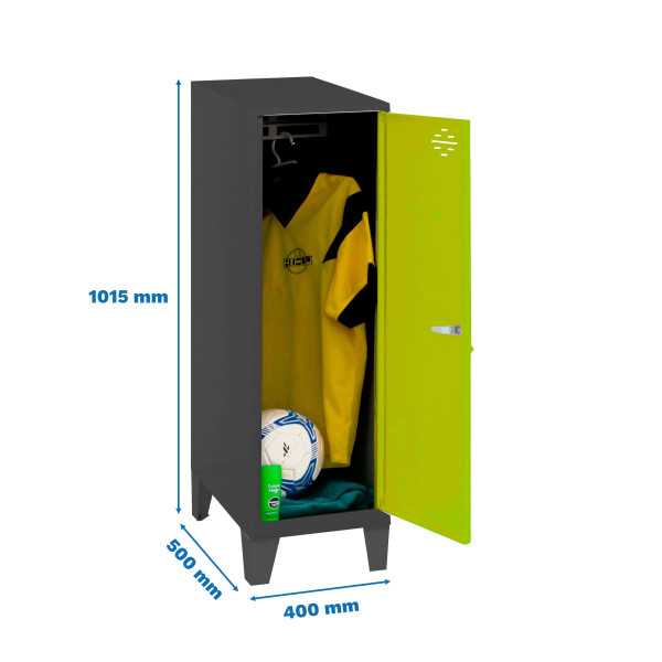 Taquilla 1015x400x500 SIMONLOCKER DISM.SINGLE MINI 915x400x500+PIES AN/V marca SIMONRACK