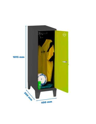 Taquilla 1015x400x500 SIMONLOCKER DISM.SINGLE MINI 915x400x500+PIES AN/G marca SIMONRACK