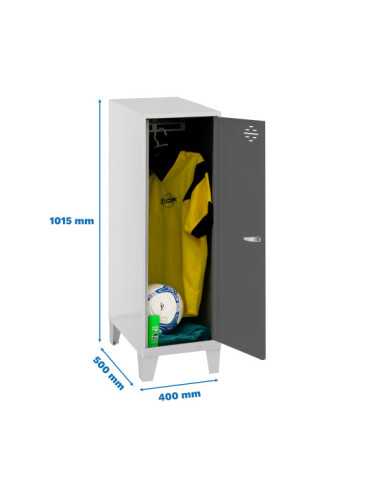 Taquilla 1015x400x500 SIMONLOCKER DISM.SINGLE MINI 915x400x500+PIES B/AN marca SIMONRACK
