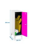 Taquilla 1015x400x500 SIMONLOCKER DISM.SINGLE MINI 915x400x500+PIES B/RO marca SIMONRACK