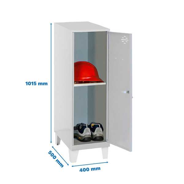 Taquilla 1015x400x500 SIMONLOCKER DISM.MINI + BAN. 915x400x500+PIES GRIS marca SIMONRACK