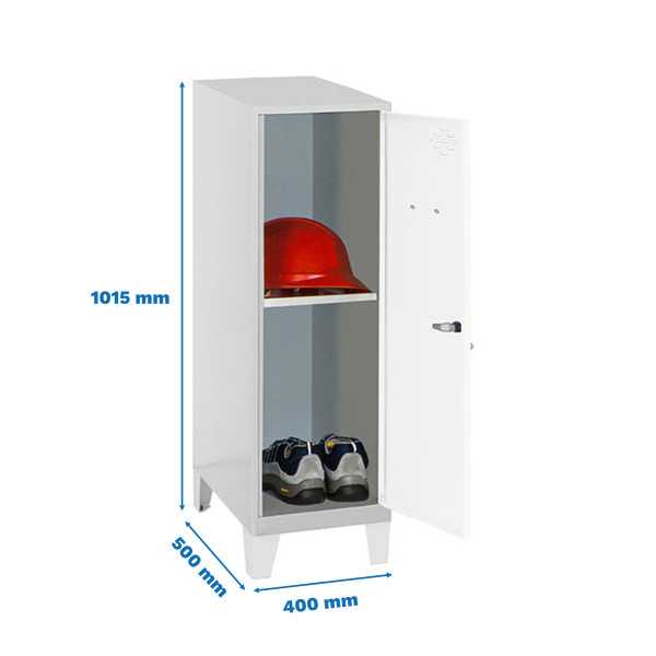 Taquilla 1015x400x500 SIMONLOCKER DISM.MINI + BAN. 915x400x500+PIES G/B marca SIMONRACK