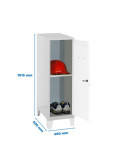 Taquilla 1015x400x500 SIMONLOCKER DISM.MINI + BAN. 915x400x500+PIES G/B marca SIMONRACK
