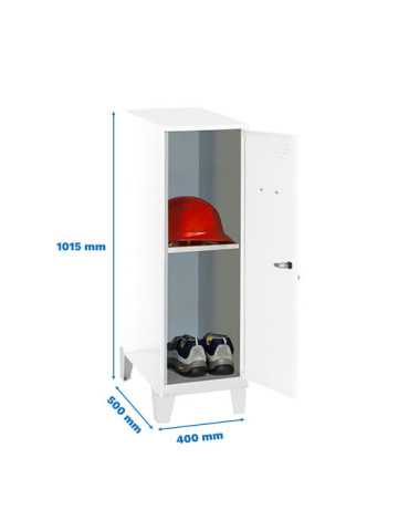Taquilla 1015x400x500 SIMONLOCKER DISM.MINI + BAN. 915x400x500+PIES B/B marca SIMONRACK