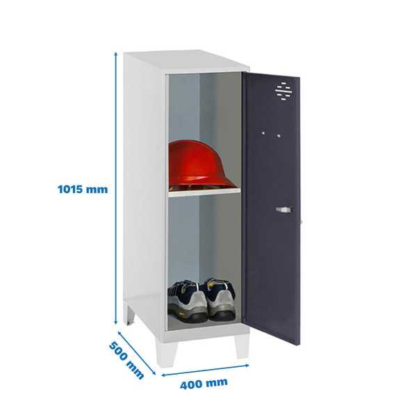 Taquilla 1015x400x500 SIMONLOCKER DISM.MINI + BAN. 915x400x500+PIES G/AN marca SIMONRACK