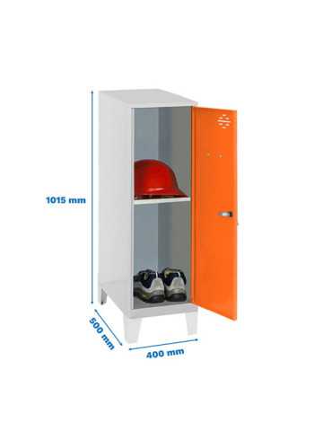 Taquilla 1015x400x500 SIMONLOCKER DISM.MINI + BAN. 915x400x500+PIES G/NA marca SIMONRACK