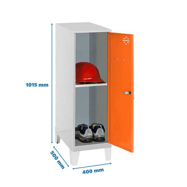 Taquilla 1015x400x500 SIMONLOCKER DISM.MINI + BAN. 915x400x500+PIES G/NA marca SIMONRACK