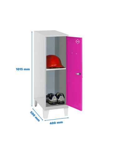 Taquilla 1015x400x500 SIMONLOCKER DISM.MINI + BAN. 915x400x500+PIES G/RO marca SIMONRACK