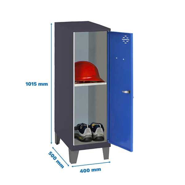Taquilla 1015x400x500 SIMONLOCKER DISM.MINI + BAN. 915x400x500+PIE AN/AZ marca SIMONRACK