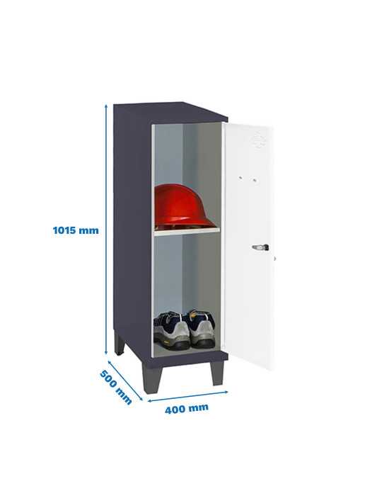 Taquilla 1015x400x500 SIMONLOCKER DISM.MINI + BAN. 915x400x500+PIES AN/B marca SIMONRACK