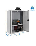 Taquilla 900x800x400 SIMONLOCKER PROFESIONAL MULTI. 90x80x40 2/1 GRIS marca SIMONRACK