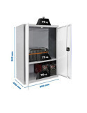 Taquilla 900x800x400 SIMONLOCKER PROFESIONAL MULTI. 90x80x40 2/1 GR/BL marca SIMONRACK