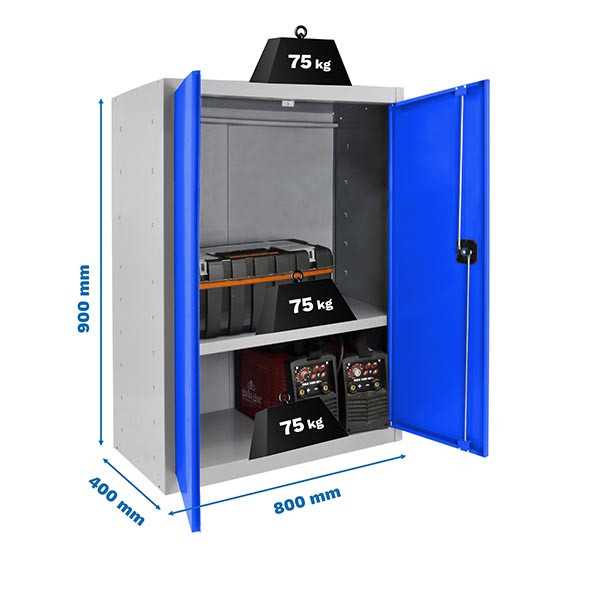 Taquilla 900x800x400 SIMONLOCKER PROFESIONAL MULTI. 90x80x40 2/1 GR/AZ marca SIMONRACK