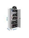 Taquilla 1800x1000x400 SIMONLOCKER PROFESIONAL MULTI. 180x100x40 2/4 GRIS marca SIMONRACK