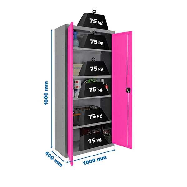 Taquilla 1800x1000x400 SIMONLOCKER PROFESIONAL MULTI. 180x100x40 2/4 GR/RS marca SIMONRACK