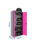 Taquilla 1800x1000x400 SIMONLOCKER PROFESIONAL MULTI. 180x100x40 2/4 GR/RS marca SIMONRACK