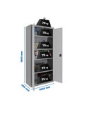 Taquilla 1800x1000x400 SIMONLOCKER PROFESIONAL MULTI. 180x100x40 2/4 GR/BCO marca SIMONRACK