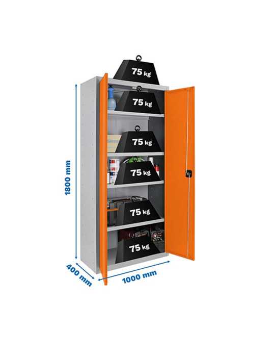 Taquilla 1800x1000x400 SIMONLOCKER PROFESIONAL MULTI. 180x100x40 2/4 GR/NAR marca SIMONRACK