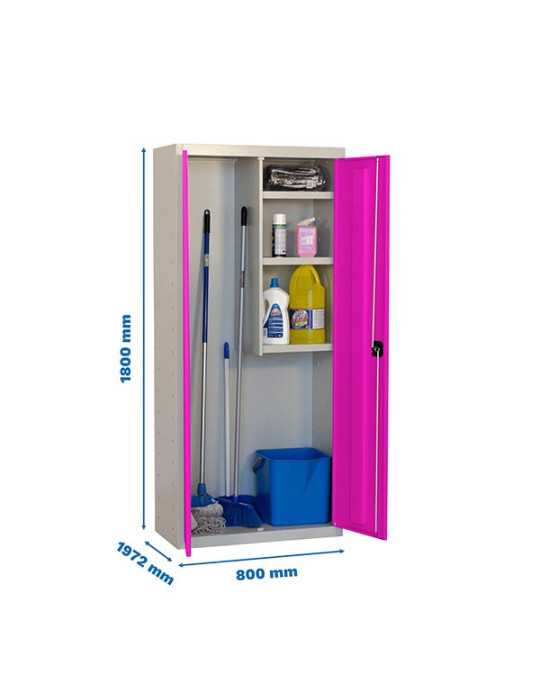 Taquilla 1800x800x400 SIMONLOCKER PROFESIONAL CLEANING 180x80x40 2/3 GR/RS marca SIMONRACK