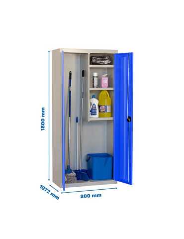 Taquilla 1800x800x400 SIMONLOCKER PROFESIONAL CLEANING 180x80x40 2/3 GR/AZ marca SIMONRACK