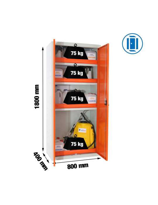 Taquilla 1800x800x400 SIMONLOCKER DISM.FITOSANITARIO 180x80x40 mm GRI/NA marca SIMONRACK