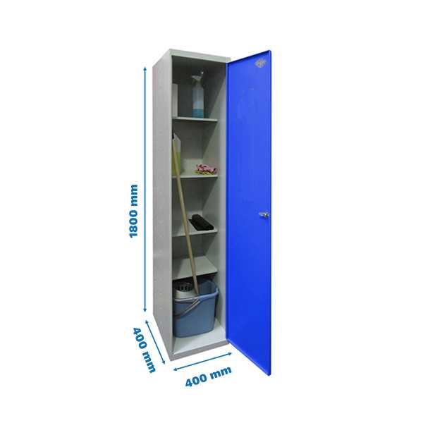 Taquilla 1800x400x400 SIMONLOCKER PROFESIONAL CLEANING 180x40x40 1/4 GR/AZ marca SIMONRACK