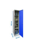 Taquilla 1800x400x400 SIMONLOCKER PROFESIONAL CLEANING 180x40x40 1/4 GR/AZ marca SIMONRACK