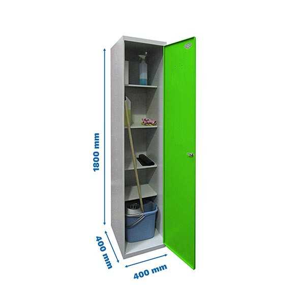 Taquilla 1800x400x400 SIMONLOCKER PROFESIONAL CLEANING 180x40x40 1/4 GR/VE marca SIMONRACK
