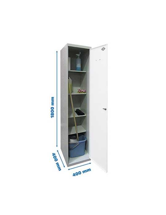 Taquilla 1800x400x400 SIMONLOCKER PROFESIONAL CLEANING 180x40x40 1/4 GR/BC marca SIMONRACK