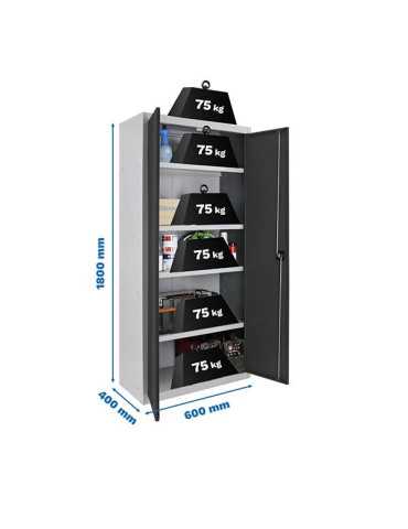 Taquilla 1800x600x400 SIMONLOCKER PROFESIONAL MULTI. 180x60x40 2/4 GR/AN marca SIMONRACK