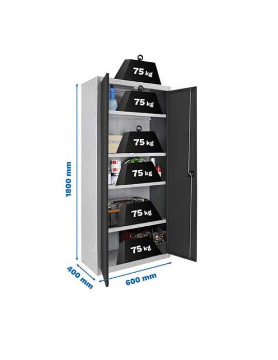 Taquilla 1800x600x400 SIMONLOCKER PROFESIONAL MULTI. 180x60x40 2/4 GR/AN marca SIMONRACK